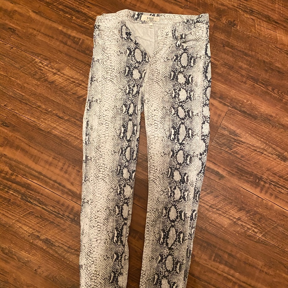 Snake print pants